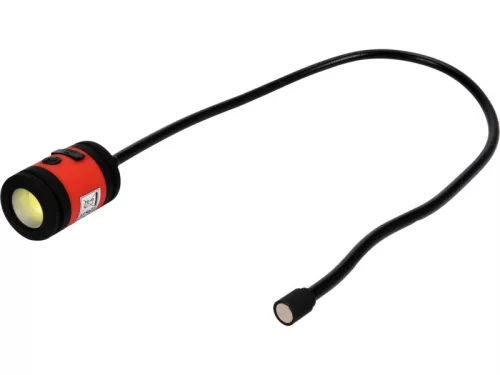 YATO 100 lm Akkumulátoros univerzális LED lámpa – rugalmas mágneses kar, IP54, USB töltés