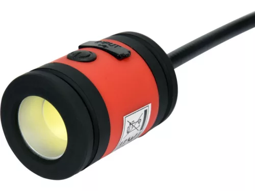 YATO 100 lm Akkumulátoros univerzális LED lámpa – rugalmas mágneses kar, IP54, USB töltés