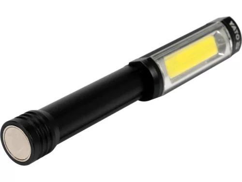 YATO 400/170 lm Elemes LED vizsgálólámpa – 3 világítási mód, mágneses rögzítés
