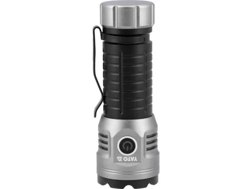YATO Akkus LED zseblámpa – 3000 lm, 30W LED, 7 üzemmód, USB-C töltés, IPX4, alumínium ház