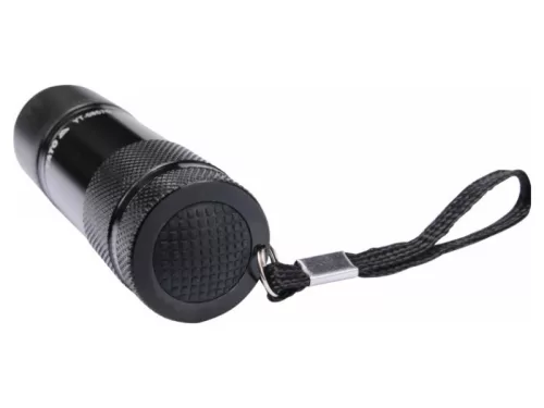 YATO LED elemes 30 lm zseblámpa alumínium fekete (3 x AAA)