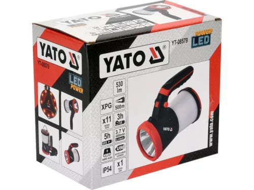 YATO Akkus LED kemping lámpa 11 üzemmód 530 lm