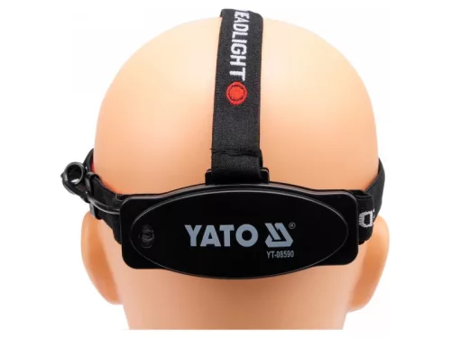 YATO Elemes LED fejlámpa állítható fókusszal