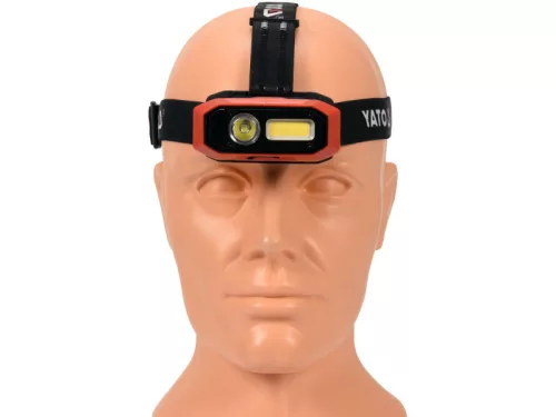 YATO Akkus LED mozgásérzékelős 800 lm fejlámpa