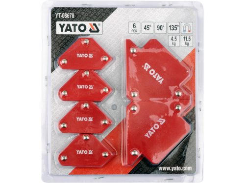 YATO 6db 4,5kg hegesztési munkadarabtartó mágnes készlet