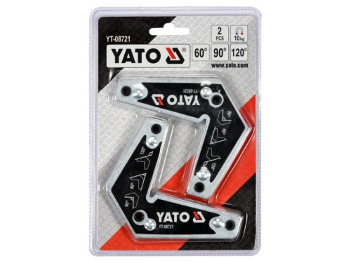 YATO 10kg 2db hegesztési munkadarabtartó mágnes 60-90-120°