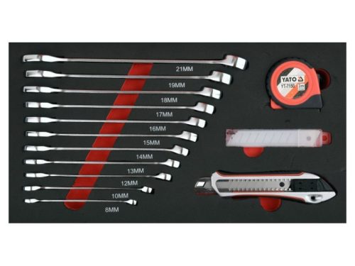 YATO moduláris 78 részes szerszámkocsi szerszámokkal