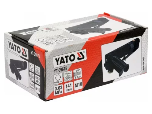 YATO 125 mm pneumatikus sarokcsiszoló