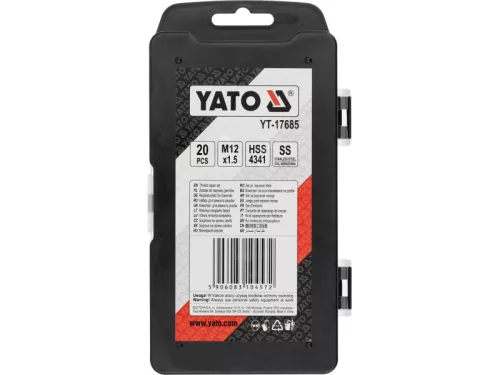YATO M12X 1,5 mm menetjavító készlet 20 részes