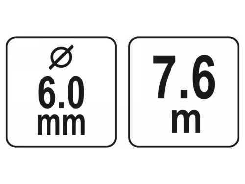 YATO 7,6 m csőtisztító spirál fúrógépre csatlakoztatható YT-24991