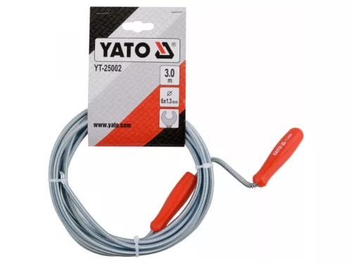 YATO 3 m/6 mm csőtisztító spirál YT-25002
