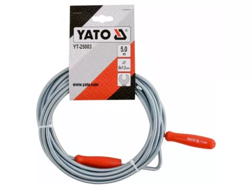YATO 5 m/ 6 mm csőtisztító spirál YT-25003