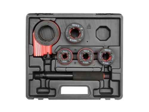 YATO 3/8" -1" 5 részes racsnis csőmenetmetsző készlet kofferben