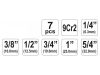 YATO 1/4 - 5/4" 7 részes  racsnis csőmenetmetsző készlet, kofferben