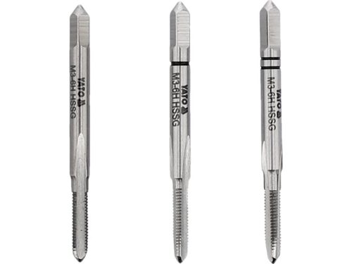 YATO M3 0,5mm HSS kézi menetfúró csap szett