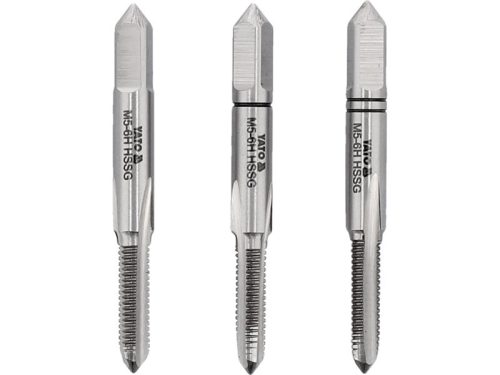 YATO M5 0,8mm HSS kézi menetfúró csap szett