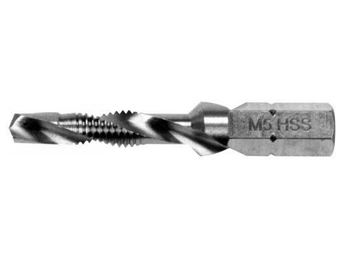 YATO M5 HSS kombinált gépi fúró-menetfúró, bit befogású