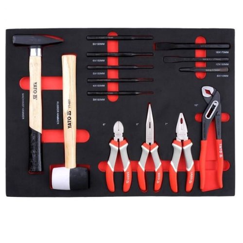 YATO 211 részes fém szerszámos kocsi szerszámokkal YT-55290