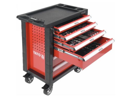 YATO 177 részes könnyített szerszámkocsi szerszámokkal