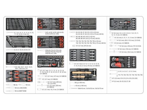 YATO 185 részes szerszámkocsi szerszámokkal