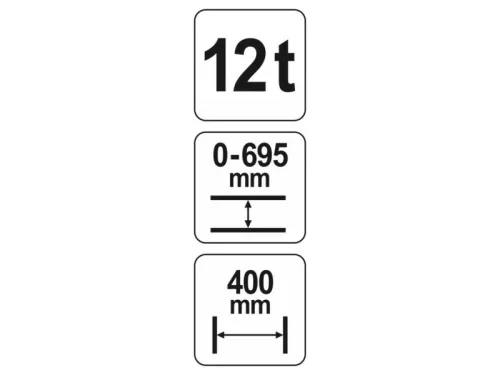YATO 12T hidraulikus műhelyprés