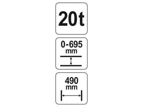 YATO 20T hidraulikus műhelyprés