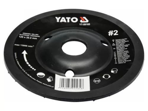 YATO 125 x 22,2 mm ráspolykorong közepes #2 YT-59165
