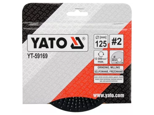 YATO 125 x 22,2 mm ráspolykorong közepes #2 YT-59169