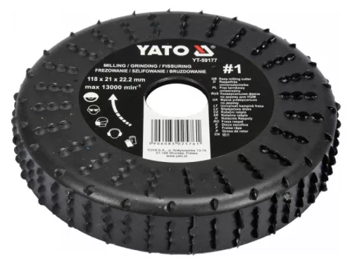 YATO 118 x 21 mm ráspolykorong durva #1 YT-59177