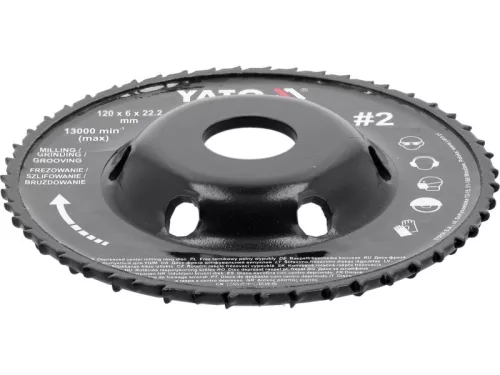 YATO 120 x 22,2 mm ráspolykorong közepes #2 YT-59181