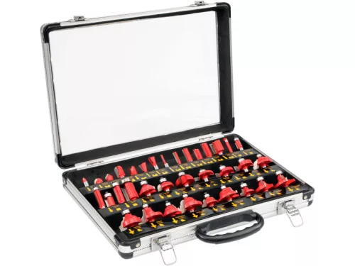 YATO 35 részes 8 mm felsőmaró készlet alu kofferben YT-6803