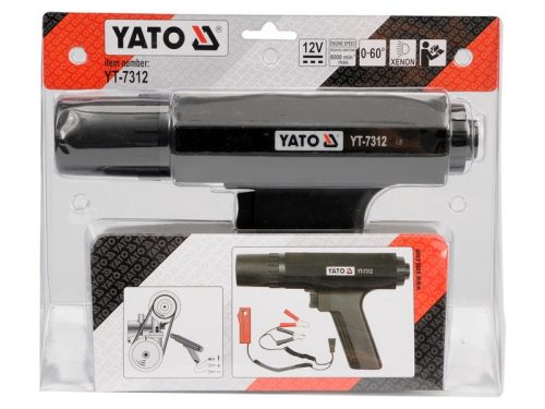 YATO 12V 0-60° xenon stroboszkóp lámpa, gyújtásidőzítés beállító lámpa