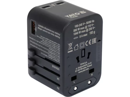 YATO Utazó adapter 65 W