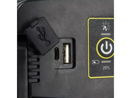 YATO 2000 lm Akkumulátoros LED reflektor hangszóróval – Bluetooth kapcsolat, nagy fényerő, kültéri használatra