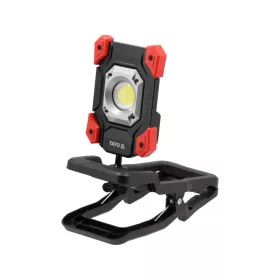   YATO Akkus LED lámpa – 2000 lm, 20W COB LED, 3 üzemmód, 360° forgatható, powerbank funkció