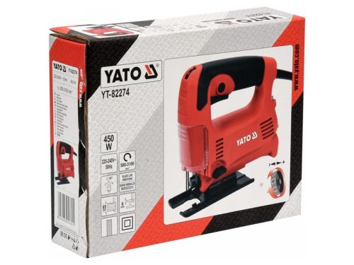 YATO 450W 65mm dekopírfűrész pendulum funkció, rezgéscsillapító rendszer (YT-82274)