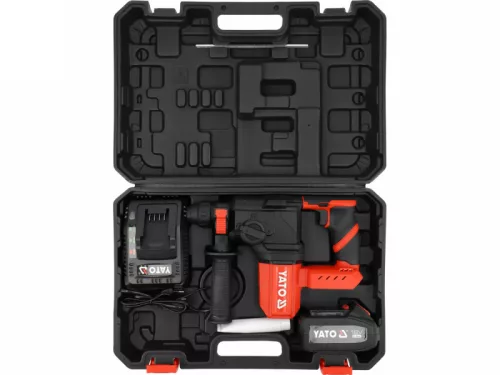 YATO 18 V kombikalapács SDS-Plus szénkefe nélküli (4Ah akku + töltő) YT-827721
