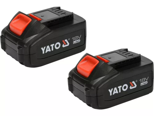 YATO Akkus fúrócsavarozó 40 Nm Japán motorral 18 V Li-Ion (2 x 3,0 Ah akku + töltő)