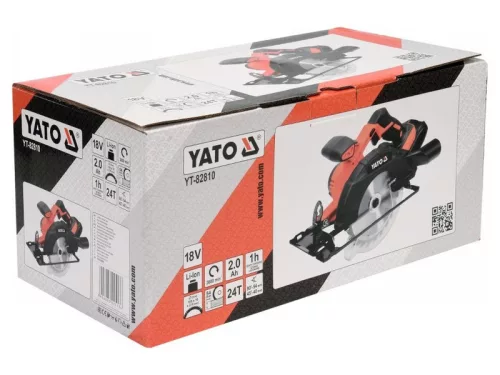 YATO 18 V Li-Ion 165 mm akkus körfűrész (1 x 2,0 Ah akku + töltő) YT-82810