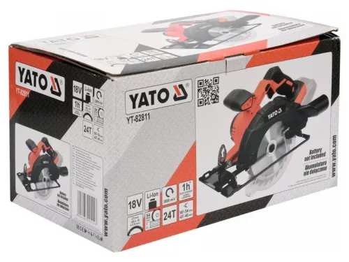 YATO 18 V Li-Ion 165 mm akkus körfűrész (akku és töltő nélkül) YT-82811