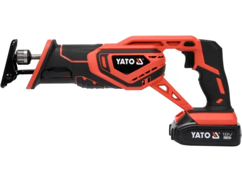 YATO 18 V Li-Ion akkus szablyafűrész (1 x 2,0 Ah akku + töltő) YT-82814