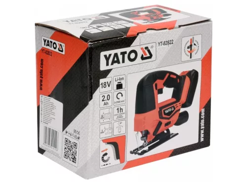 YATO 18V akkus dekopírfűrész szett (1 x 2,0 Ah akku + töltő)