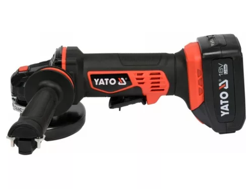 YATO 125 mm 18 V akkus sarokcsiszoló Li-Ion (2X 3,0 Ah akku + töltő)