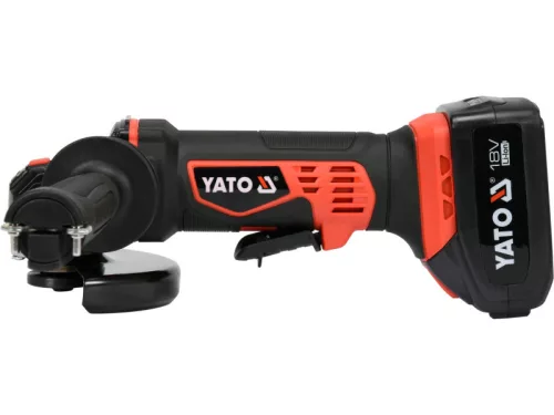 YATO 125 mm 18 V akkus sarokcsiszoló Li-Ion (2X 3,0 Ah akku + töltő)