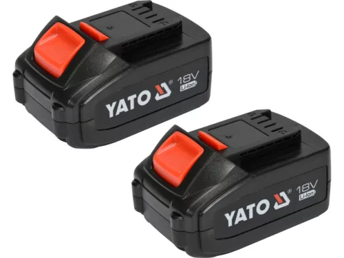YATO 125 mm 18 V akkus sarokcsiszoló Li-Ion (2X 3,0 Ah akku + töltő)
