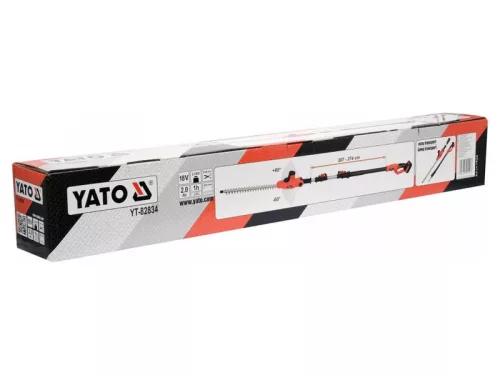 YATO 207-2740 mm 18 V Li-Ion akkus magassági sövényvágó (1 x 2,0 Ah akku+töltő) YT-82834
