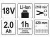 YATO 207-2740 mm 18 V Li-Ion akkus magassági sövényvágó (1 x 2,0 Ah akku+töltő) YT-82834