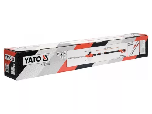 YATO 207-2740 mm 18 V Li-Ion akkus magassági sövényvágó (akku és töltő nélkül) YT-82835