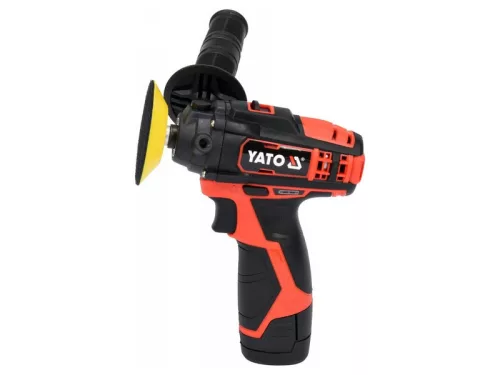 YATO 80 mm 12 V Li-Ion akkus polírozó (1 x 2,0 Ah akku + töltő) YT-82903