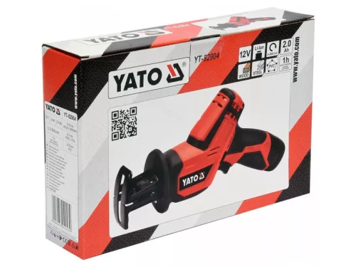 YATO 12 V Li-Ion akkus szablyafűrész (1 x 2,0 Ah akku + töltő) YT-82904